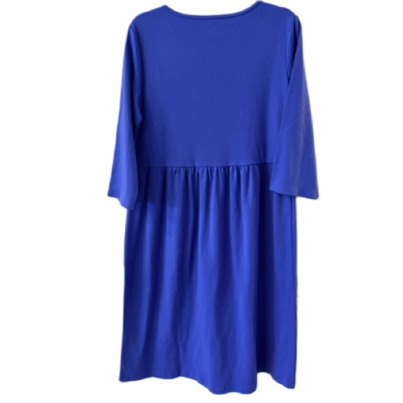 Appleseed’s deep sky blue midi dress with pockets 100% cotton size PL - Picture 2 of 5